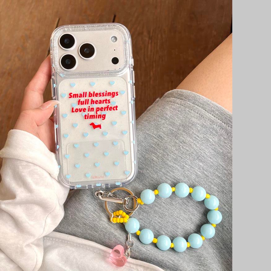Vỏ cứng trong suốt Tương thích với iPhone 13 14 14Pro 14ProMax 15 15Pro 15ProMax 16 16Pro 16ProMax 17 17Pro 17ProMax Ốp họa tiết chó xúc xích tình yêu