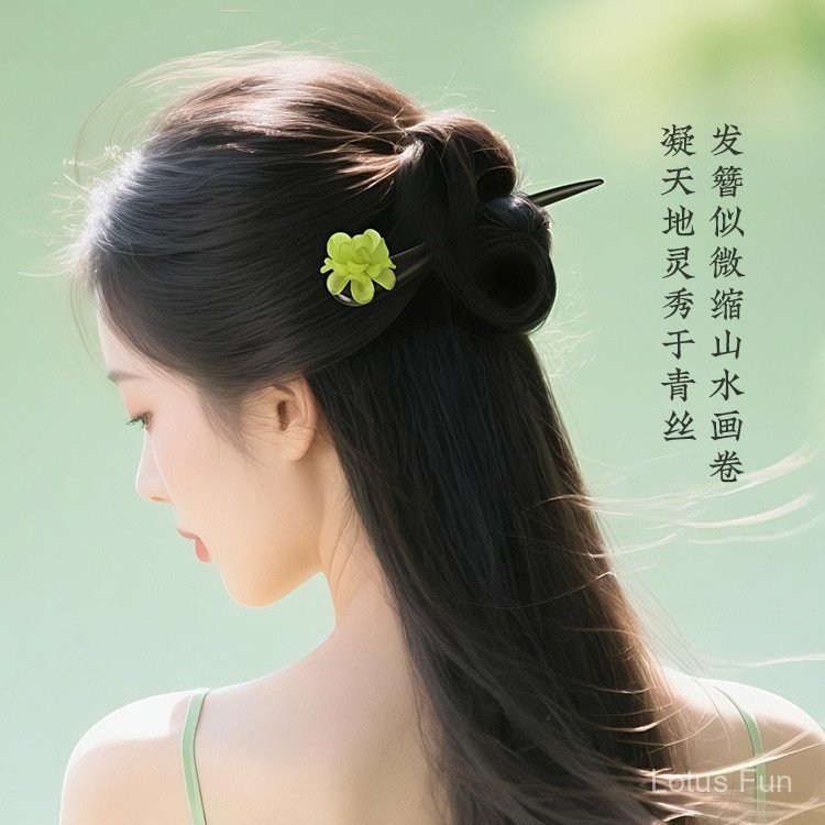 Câymun Kẹp Tóc Hoa Tươi Cao Cấp, Phong Cách Trung Quốc, Phụ Kiện Cho Hanfu Sườn Xám