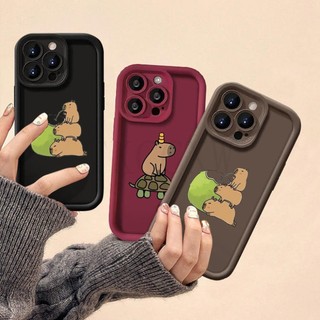 Tương thích với OPPO Reno 6Z 7Z 8Z Reno 14 13 Pro Reno 6 5 14F 13F 12F Vỏ mềm silicon Capybara hình động vật dễ thương