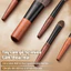 Bộ cọ trang điểm 12 cây mini lông mềm mại thân gỗ chắc chắn, bộ cọ makeup cá nhân tiện dụng