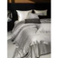 Bộ chăn ga gối Lụa Tơ Tằm mềm mại bóng mịn MemMinbedding Luxury đường viền thêu ánh kim tinh xảo - L41686