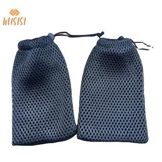 [WUSISI] 3 Túi đựng dây rút bằng lưới Nylon Túi đựng hoạt động du lịch & ngoài trời đa năng cho sản phẩm kỹ thuật số MỚI