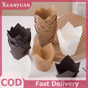 XUAN 50 Chiếc Muffin Cupcake Cốc Giấy Chống Dầu Cupcake Lót Nướng Muffin Cup Bánh Bọc Trường Hợp Cho Tiệc Tắm Sinh Nhật VN