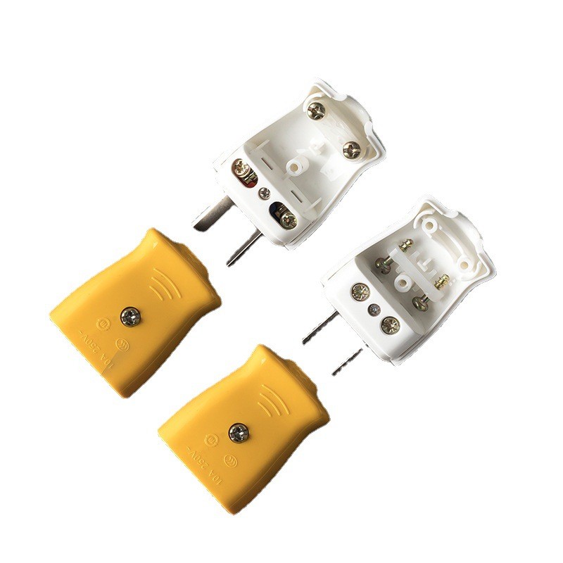 Hàng sẵn có 2-Pin 10A Cắm Xoay Cắm Hai Chân Cắm Cố Định Hai Chân Hai Pha Cắm Một Pha Industr