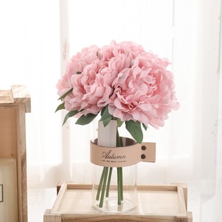 Hoa Giả Mẫu Đơn Lụa Cao Cấp Trang Trí Nhà Cửa Phòng Khách Decor Đám Cưới Bó Cầm Tay Vintage Văn Bình Để Bàn Cành Phụ Kiện Chụp Ảnh Silk Peony Artificial Flowers Home Decoration Wedding Party Photography Props Nordic Style Aesthetic Gift Arrangement