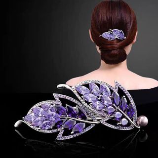 Kẹp tóc tua rua giả kim cương phong cách Hàn Quốc sang trọng, phụ kiện tóc thanh lịch cho mùa xuân