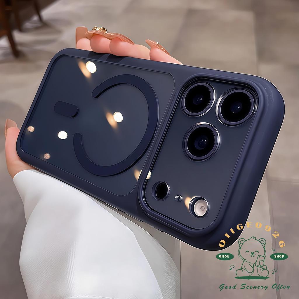 【 Ốp lưng iPhone17 】 Vỏ điện thoại acrylic mờ lỏng từ tính iPhone17 Pro Max cho vỏ iPhone Vỏ mềm silicon TPU chống sốc