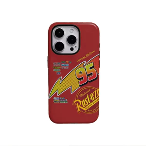 Ốp điện thoại màu đỏ Rusteze NO.95 thích hợp cho iPhone17 16Pro 16e 15ProMax 14Pro 13 12 13mini Samsung S24 S22 S25 2in1 ốp lưng cứng bóng