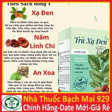 [RẺ VÔ ĐỊCH] trà xạ đen,linh chi , an xoa tốt cho:Người bị máu nhiễm mỡ, gan nhiễm mỡ, men gan cao