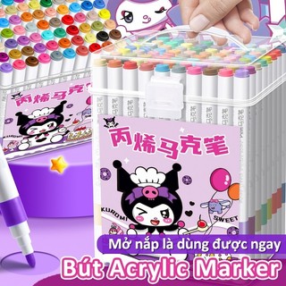 Bút màu Acrylic Marker cho bé – Bộ 48 bút lông màu cao cấp, vẽ lên nhiều bề mặt lựa chọn lý tưởng cho bé yêu hội họa