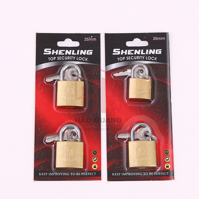 Ổ Khóa SHENLING 50mm – Khóa Chống Cắt Chống Rỉ – Kèm 3 Chìa – Khóa Bảo Vệ An Toàn Cao Cấp