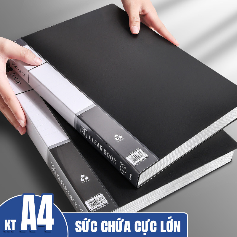 File lá đựng tài liệu A4 30/40 lá - Bìa lá đựng hồ sơ nhiều ngăn đơn giản để bàn văn phòng, phù hợp cho cả học sinh