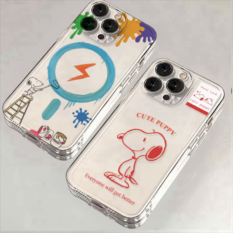 Ốp Lưng Điện Thoại Samsung Galaxy Note 20 Ultra S10 10 Plus Lite A56 A36 A26 A55 A35 M54 F54 M23 M60 Dễ Thương Snoopy Hoạt Hình Silicon Trong Suốt Bìa Mềm