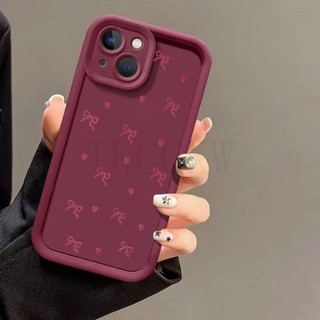 Tương thích với OPPO A5X A5 A5i Pro A3 Pro A6 Pro A36 A76 A96 A74 Vỏ Mềm Silicon Họa Tiết Nơ Màu Hồng
