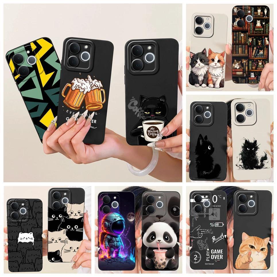 Dành Cho Realme Note 70 70T Ốp lưng Realme C71 Ấn Độ Narzo 80 Lite 4G Vỏ Hoạt Hình Mèo Phi Hành Gia Ốp Lưng TPU Mềm Silicone