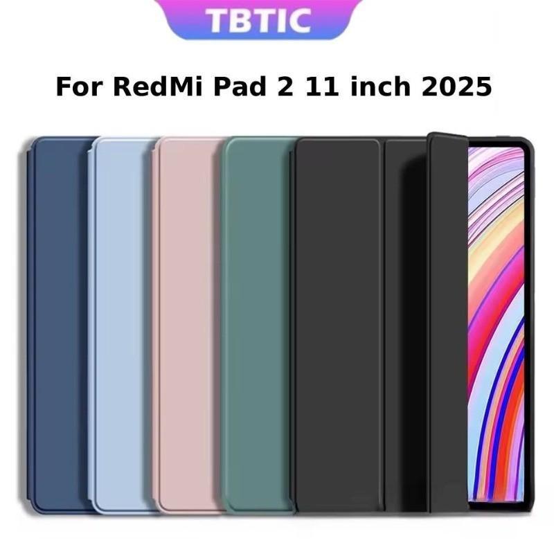 TBTIC Cho Redmi Pad 2 Pro 12.1 Poco Pad M1 SE 11 Inch 2025 Ốp Lưng Tự Động Đánh Thức & Ngủ Redmi Pad 10.61 Pro 12.1 Inch Bao Da Flip Stand Bảo Vệ