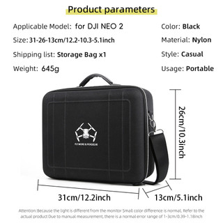 Dành Cho DJI NEO2 Túi Bảo Quản drone Bộ Bay RC-N3 Điều Khiển Từ Xa Di Động Đeo Vai Và Đeo Ngang Hộp Bảo Quản DJI Neo2 Vali Phụ Kiện