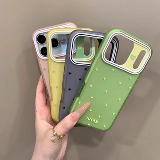 Sang Trọng Màu Sóng Chấm Tình Yêu Ốp lưng iPhone17 16 15 14 13 Pro Max Chống Sốc Bảo Vệ Camera Chống Rơi Ốp Lưng Mềm