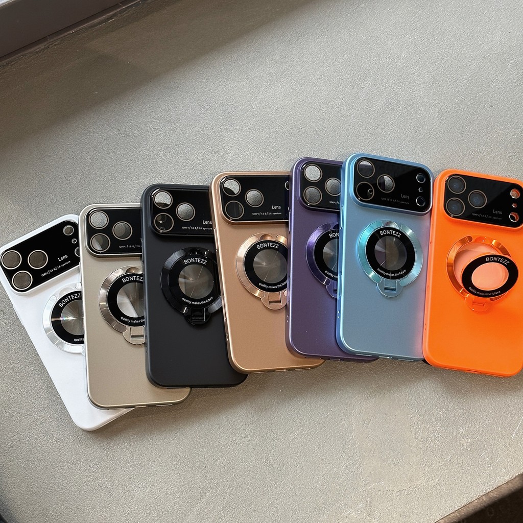 Thích hợp cho iphone 17 Pro Max PC Vỏ điện thoại giá đỡ từ tính cửa sổ lớn