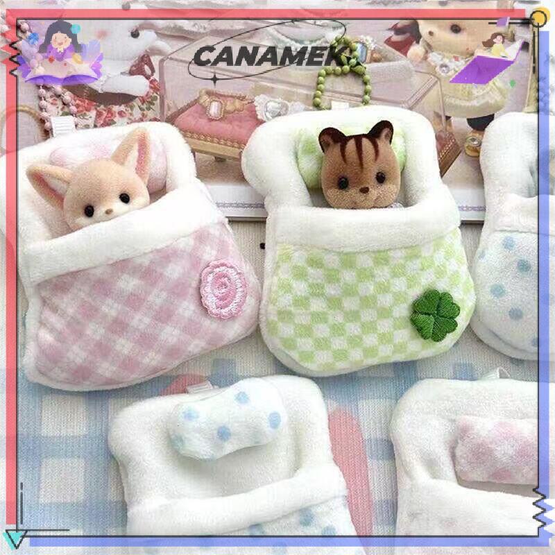 CANAMEK Mới Dễ Thương Sang Trọng Anime Động Vật Búp Bê Bốn Lá Cỏ Ba Lá Chăn Búp Bê Túi Ngủ Búp Bê Chăn Nhỏ CSF