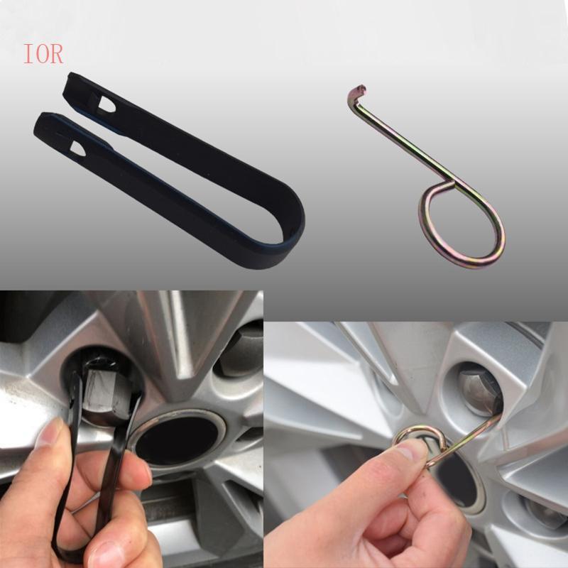 IOR Xe Bánh Xe Stud Đai Ốc Bu Lông Có Nắp Dụng Cụ Loại Bỏ Kim Loại Nhựa Móc Xe Kẹp