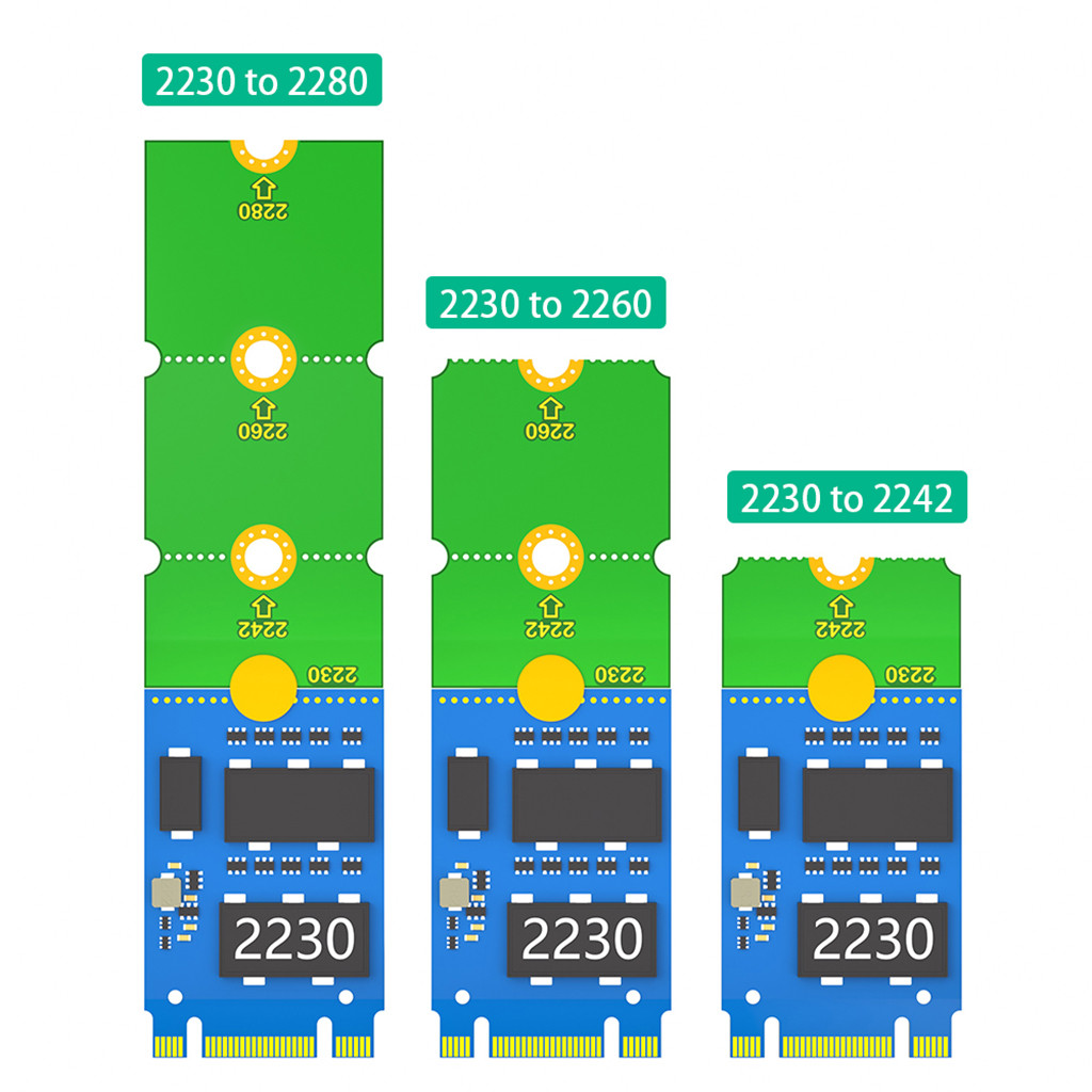 Thẻ chuyển đổi mở rộng JMT M.2 cho 2230 Đến 2242 2260 2280 Cho 2242 Đến 2280 Cho 2260 Đến 2280 Cho M.2 NVME NGFF U.2 M3 SSD