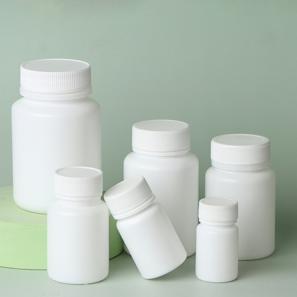 M7 Chai chiết  nhựa HDPE (10 chai), hũ chiết mỹ phẩm viên nén, đựng gia vị 100ml MALAN
