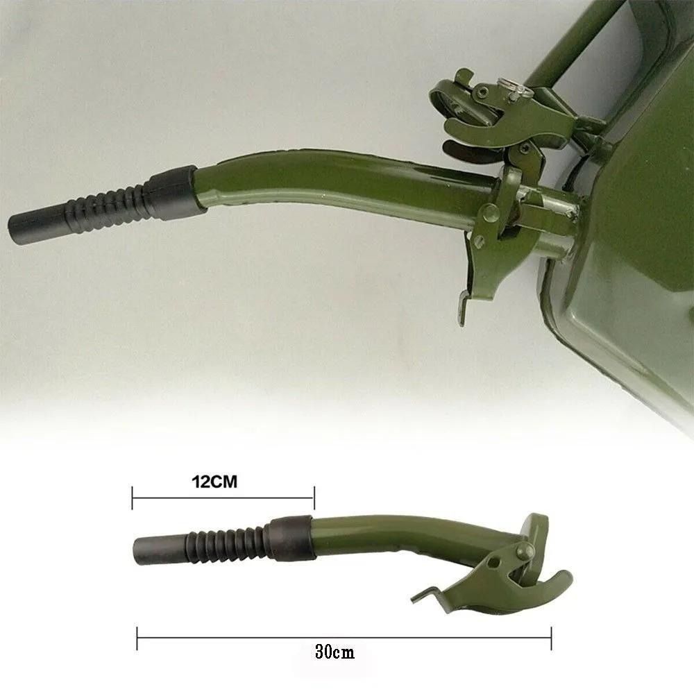 FANIELLAPOWELL Jerry Can Spout, Lon 5L / 10L / 20L Vòi phun linh hoạt Đổ thùng dầu, Vòng đệm cao su chống rò rỉ khẩn cấp Phụ kiện ô tô