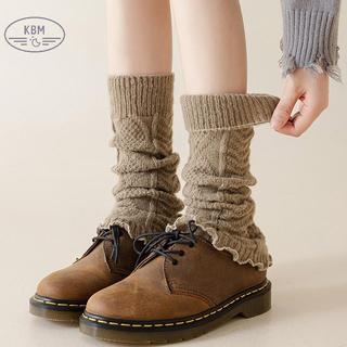 KBM Lolita Chân Ấm Nữ Tất Dài Len Dệt Kim Chân Bao Tay Ấm Y2K Thu Đông Móc Heap Tất Boot còng Vớ FSSG