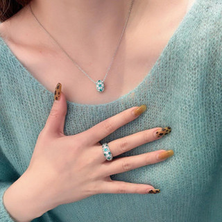 Đá corundum và kim cương nhẫn rộng phong cách châu Âu