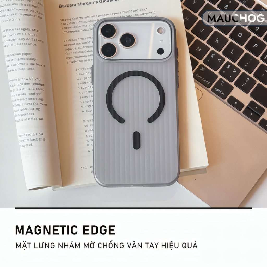 Ốp Nhám Mờ Chống Vân Tay Siêu Mỏng Viền Chống Trượt Cho Điện Thoại iPhone 17 Pro Max 16 15 14 13