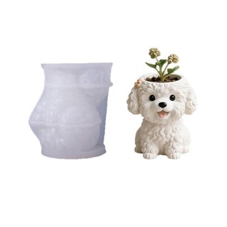 Jay Dễ Dàng Demold Khuôn Silicon Cho Handmade Cây mọng Nước Sáng Tạo Chó Chậu Hoa Làm Khuôn Trang Sức Dụng Cụ Làm