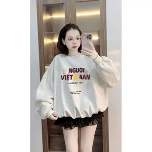 Áo nỉ SWEAR cổ tròn dài tay mùa đông size lớn 40-70kg - chữ người việt nam-QUANAO94