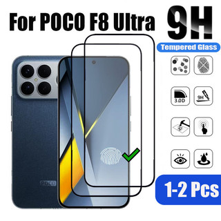 1-2 Chiếc POCO F8 Kính Cường Lực Siêu Bảo Vệ Màn Hình Cho Xiaomi POCO C85 M7 Plus F7 C65 F6 X6 M6 Pro C75 C71 C61 4G 5G 9D Kính Bảo Vệ