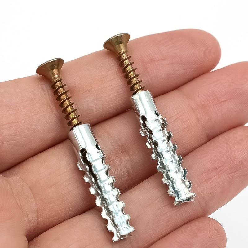 30 / 60 / 90 Bộ Bu lông mở rộng vít tự khai thác / Chốt treo tường cắm tự khoan