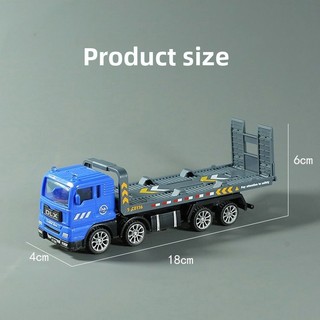 Thành Phố Vận Tải Đồ Chơi Ô Tô Trẻ Em Trượt Xe Cứu Hộ Dump Trailer Bé Trai Kỹ Thuật Nâng Xe Tải