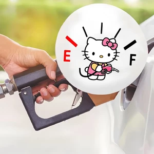 Hoạt Hình HelloKitty Nắp Bình Nhiên Liệu Miếng Dán Trang Trí Xe Hơi Miếng Dán Chống Thấm Nước