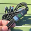 Cáp Sạc Nhanh 3 Đầu 120W Dây Sạc 3 Trong 1 Chống Đứt Chống Rối Dây sạc 4 in 1 trợ iPhone Samsung OPPO USB Type-C PD