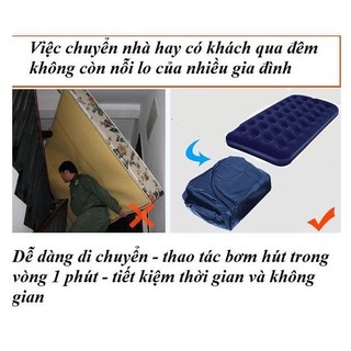 SUBOGDG Nệm hơi du lịch dã ngoại, đệm hơi cao cấp KT 191m x76/99/137cm x22cm (kèm bơm điện)