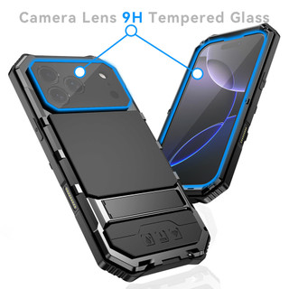 [JLK] Ốp Điện Thoại Giáp Thể Thao Ngoài Trời Cho iPhone 17 Air 17 Pro Max 16 15 Plus S22 S23 S24 S25 Vỏ Bảo Vệ Màn Hình Hạng Nặng Bằng Nhôm Chống Sốc