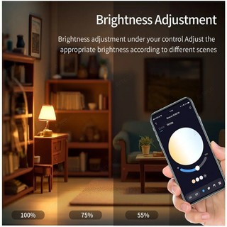 Bóng đèn LED thông minh Bluetooth AC 85-265V bóng đèn chiếu sáng di động 15W E27 CW + WW LED gia đình đổi màu