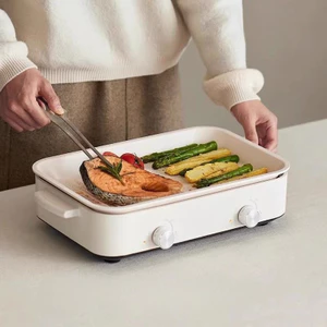 Nồi nấu ăn đa chức năng Gia đình nướng một nồi nướng thịt nướng hấp nồi lẩu điện vịt quýt chiên
