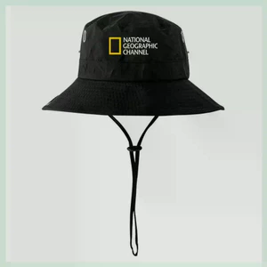 In Hình National Geographic Channel Cap Sunblock Mũ Người Cá Cho Người Phụ Nữ Đi Bộ Đường Dài Ngoài Trời Leo Núi Rừng Nhanh Khô Phụ Kiện