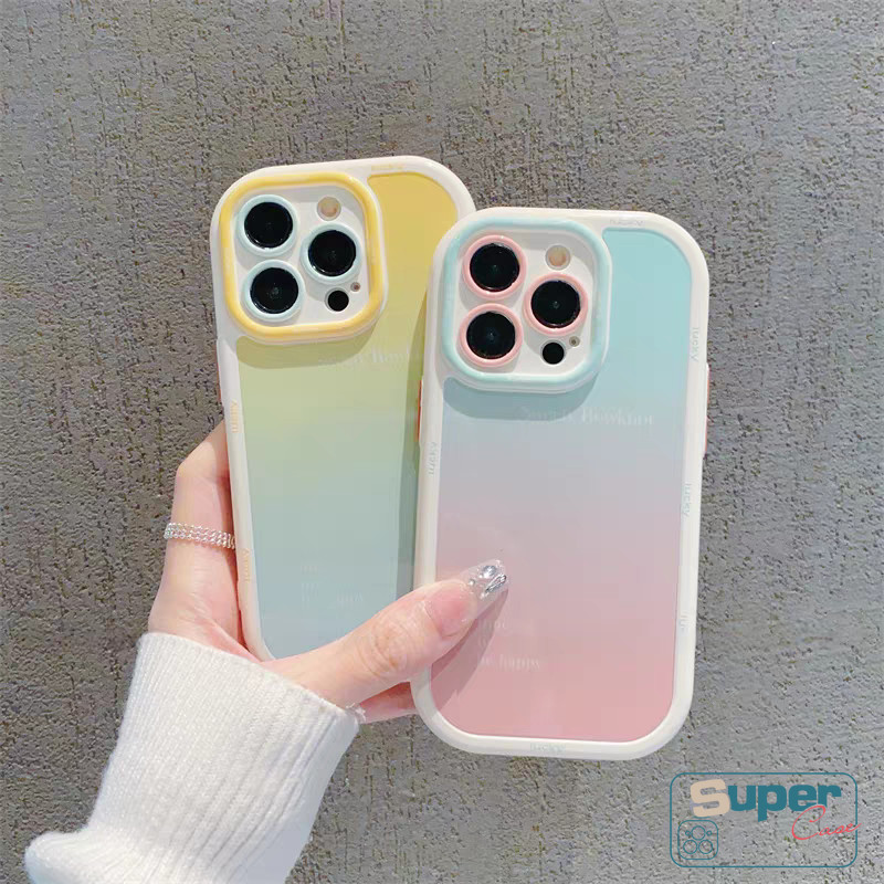 Ốp Lưng Cho Realme C67 C55 C51 C53 C63 C65 C25Y C33 Note 60 60X 50 C20A C61 5 C35 C30 C21Y C11 2020 C15 C30S C20 C11 2021 Thời Trang Gradient Nhiều Màu Sắc Đơn Giản Bảng Chữ Cái