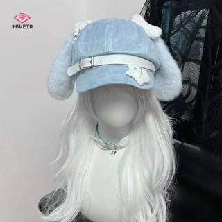 Mũ nồi Gothik Punk thiết kế tai dài và chó con cho nữ và bé gái - Thích hợp để cosplay và làm quà tặng mới