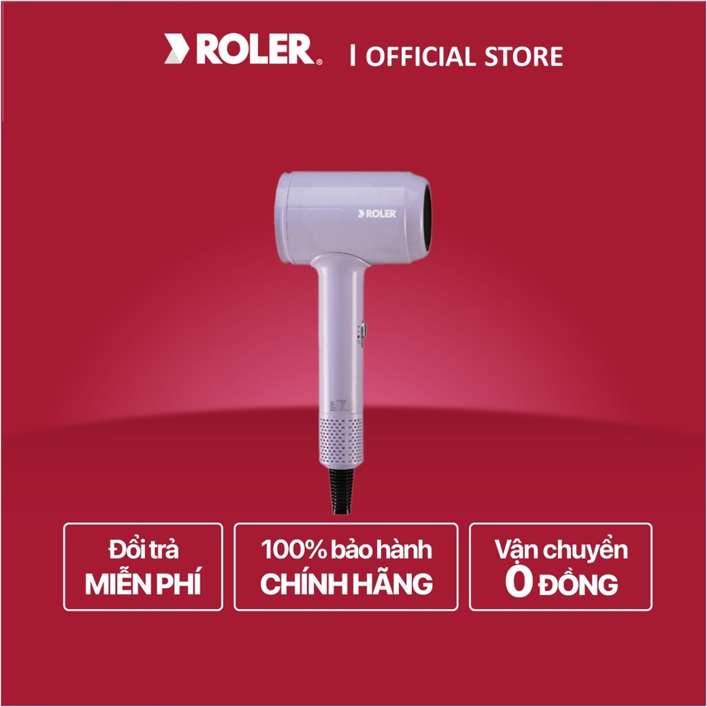 [ROLER OFFICIAL] Máy sấy tóc Roler 1000W RHD-1110G (Màu tím) - BH chính ...