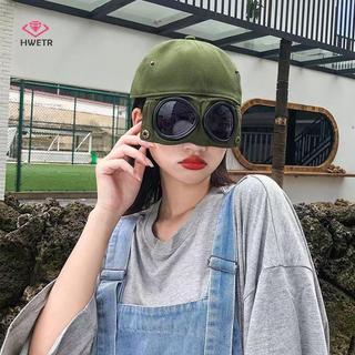 Mũ Snapback phong cách đường phố Hip-Hop có tai và kính dành cho nữ