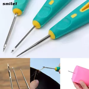 Dụng cụ sửa chữa giày SMILE May có tay cầm cao su Kim Awl Cone