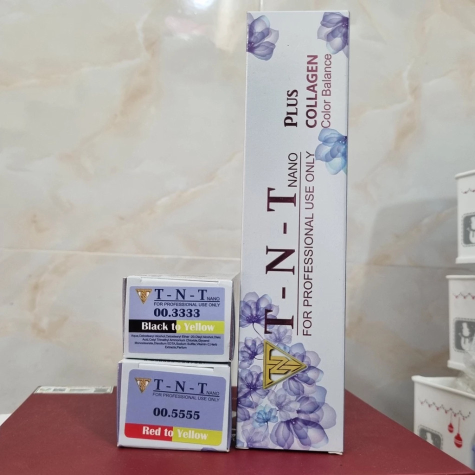 Thuốc bóc đen tóc TNT PLUS - Bóc màu Đen , bóc màu đỏ TNT | Trunghair