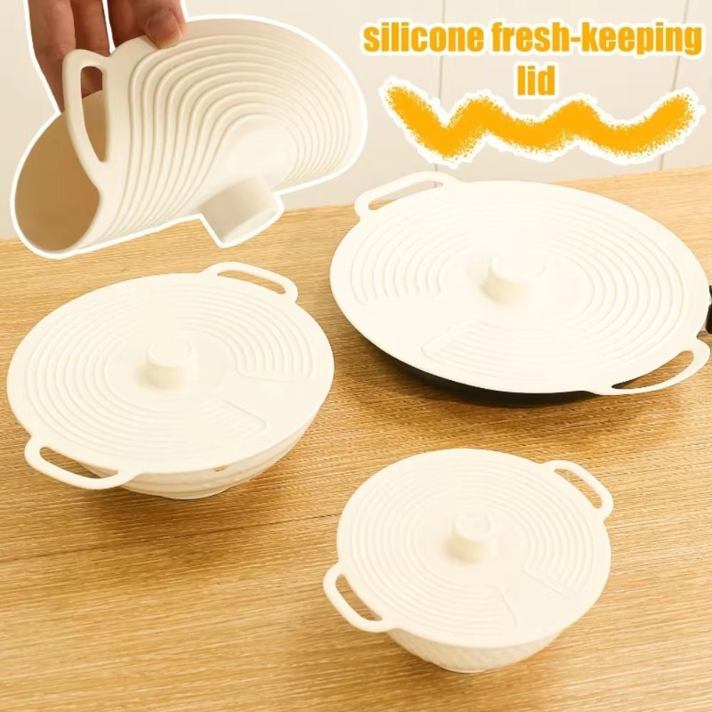 Nắp nồi silicon ESSENCEH, Nắp bát chống bụi chống tràn, Vỏ dầu niêm phong có thể tái sử dụng chống nước cho tủ lạnh lò vi sóng